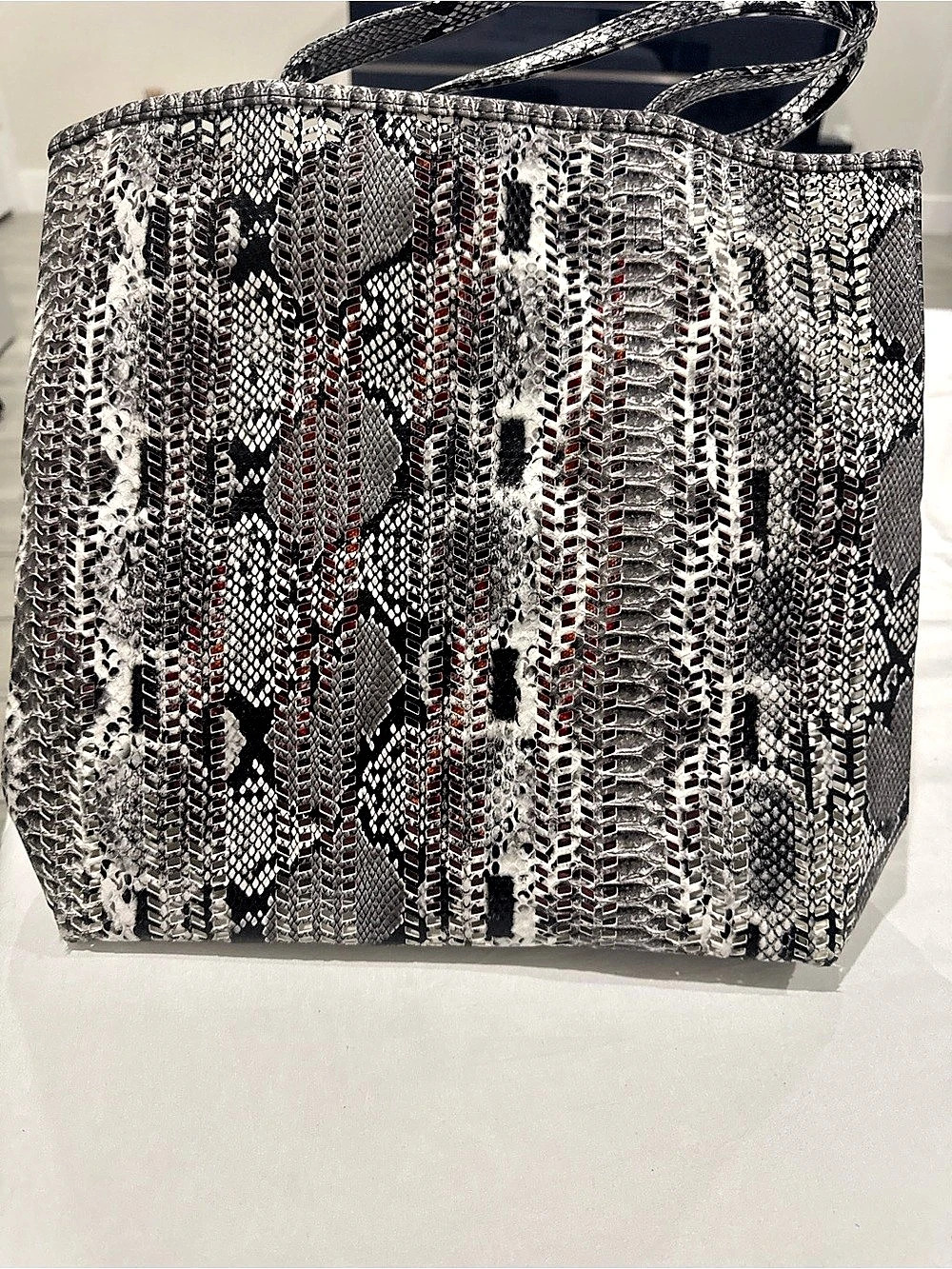 Black & White Animal Print Tote